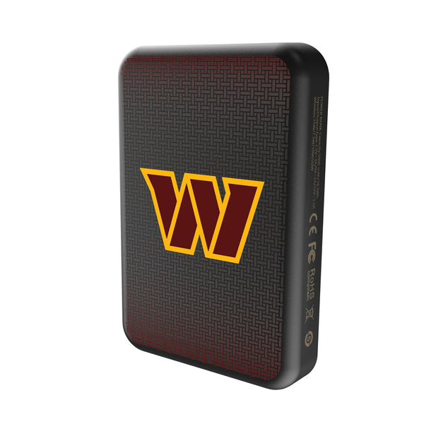 Washington Commanders Linen Wireless Mag Power Bank Solo.Jpg