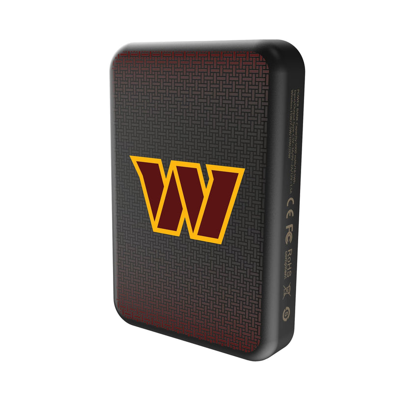 Washington Commanders Linen Wireless Mag Power Bank Solo.Jpg