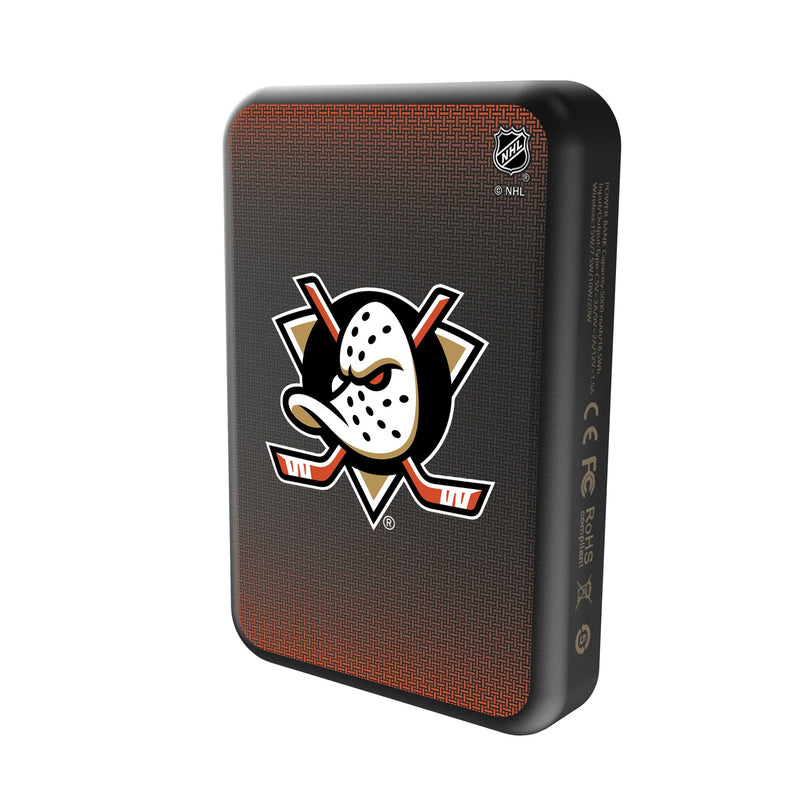 Anaheim Ducks Linen Wireless Mag Power Bank Solo.Jpg