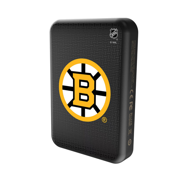 Boston Bruins Linen Wireless Mag Power Bank Solo.Jpg