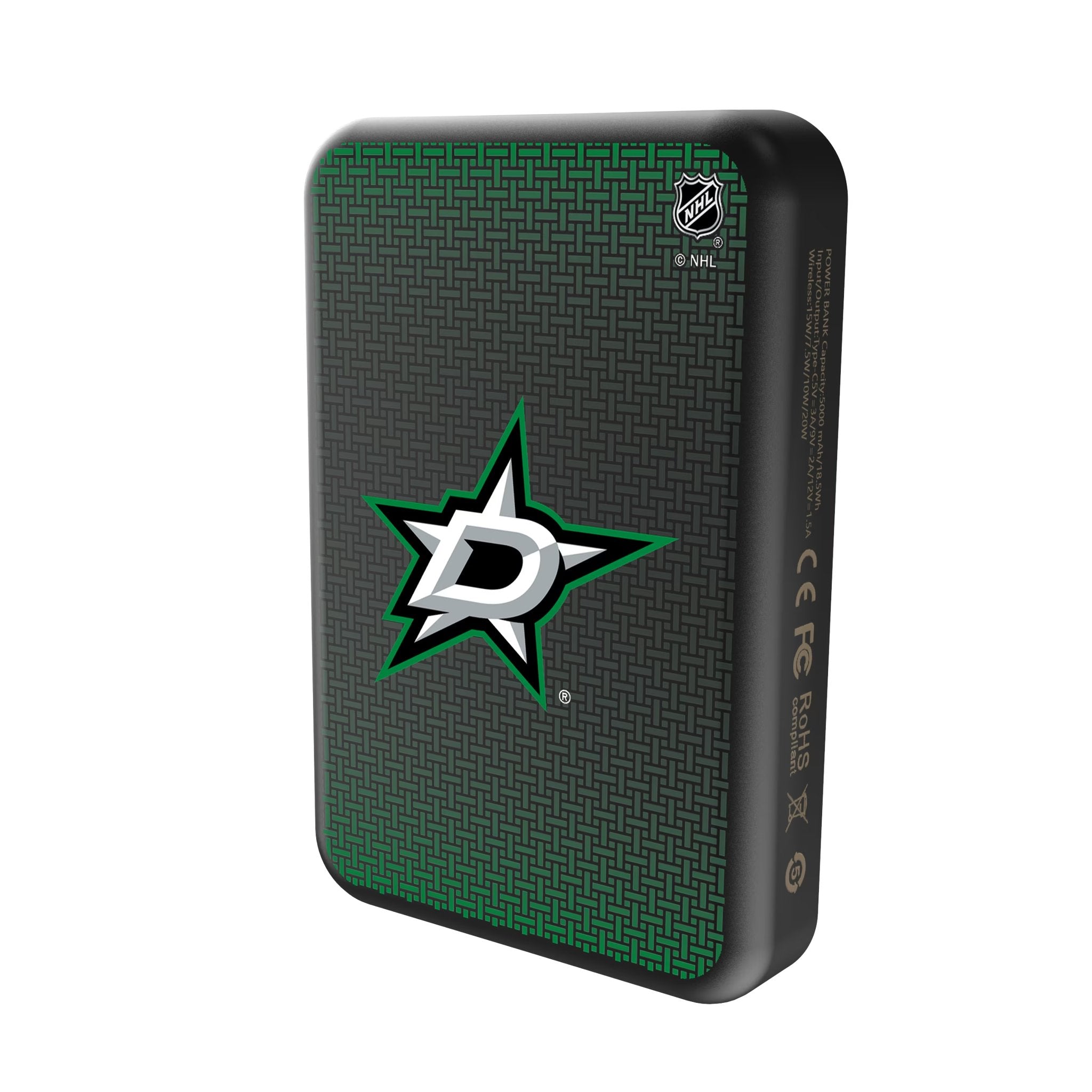 Dallas Stars Linen Wireless Mag Power Bank Solo.Jpg