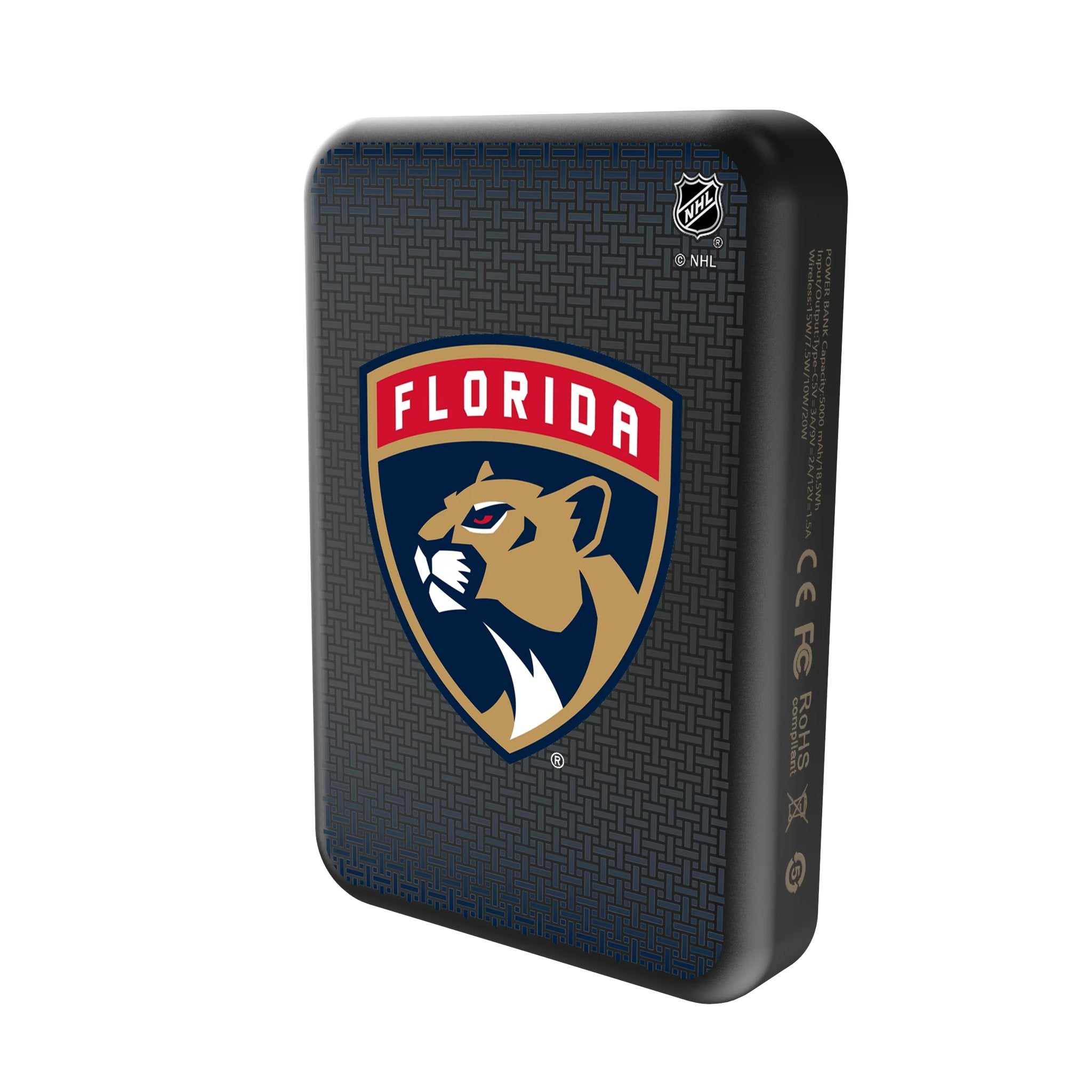 Florida Panthers Linen Wireless Mag Power Bank Solo.Jpg