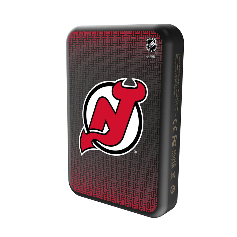 New Jersey Devils Linen Wireless Mag Power Bank Solo.Jpg