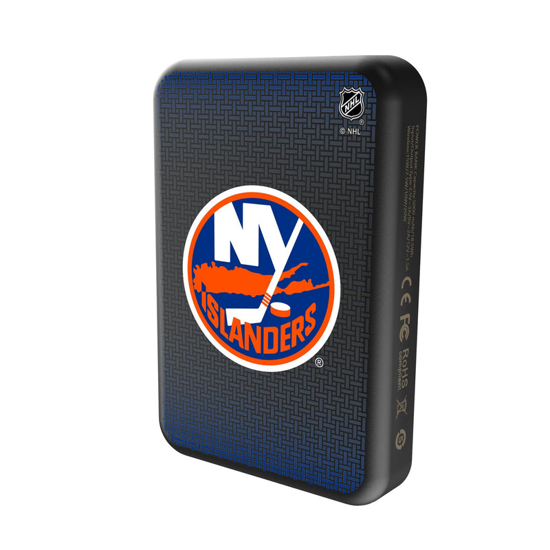 New York Islanders Linen Wireless Mag Power Bank Solo.Jpg