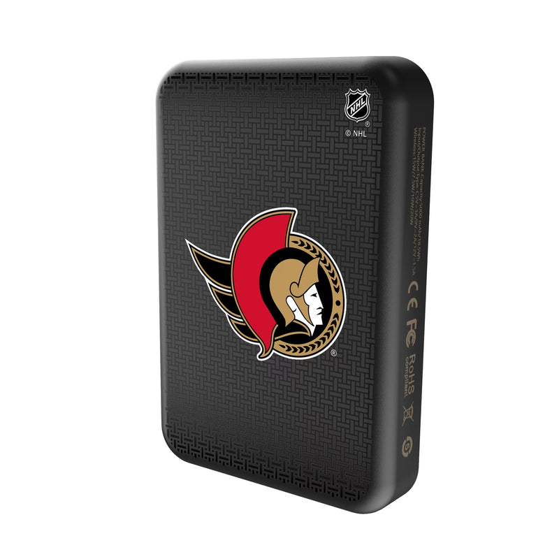 Ottawa Senators Linen Wireless Mag Power Bank Solo.Jpg