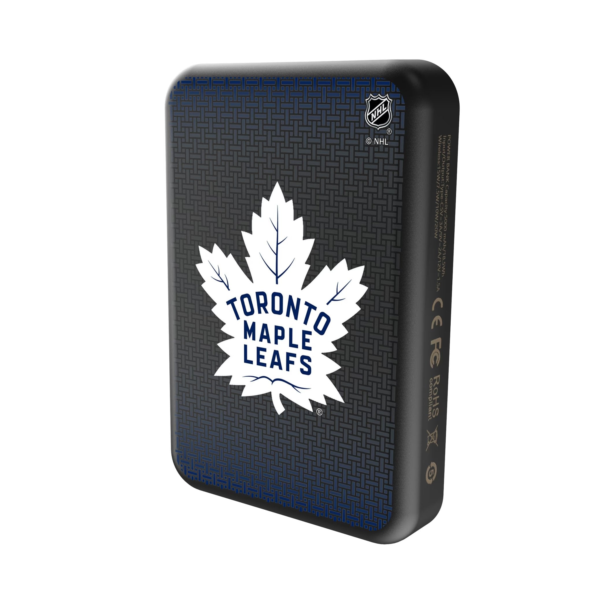 Toronto Maple Leafs Linen Wireless Mag Power Bank Solo.Jpg