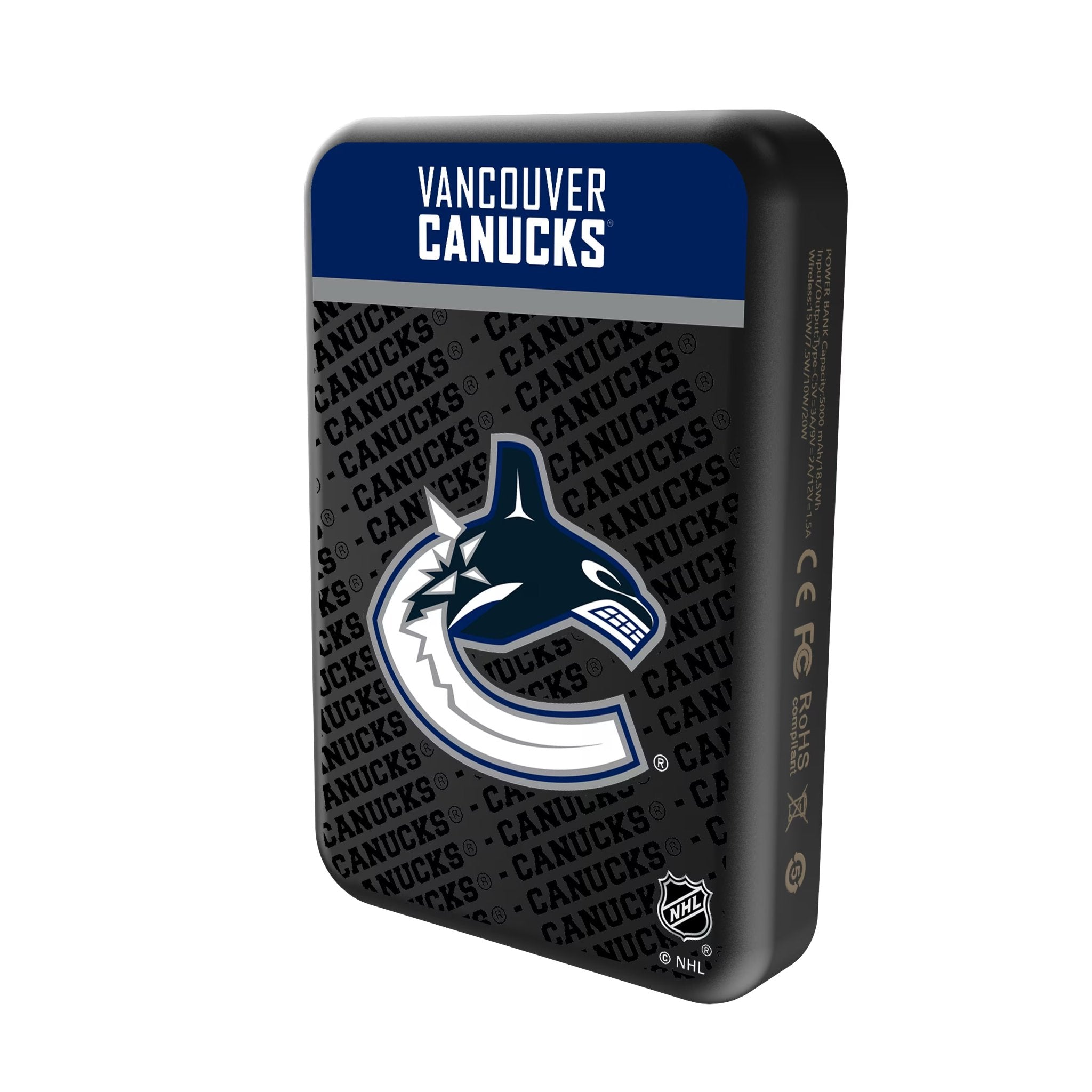 Vancouver Canucks Endzone Plus Wireless Mag Power Bank Solo.Jpg
