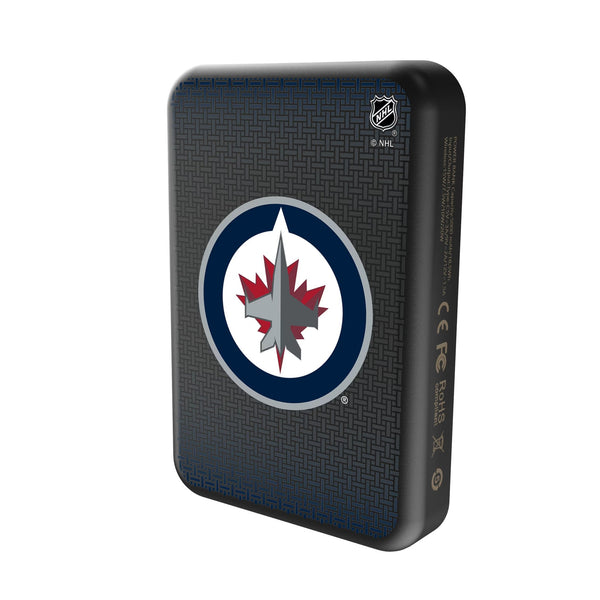 Winnipeg Jets Linen Wireless Mag Power Bank Solo.Jpg