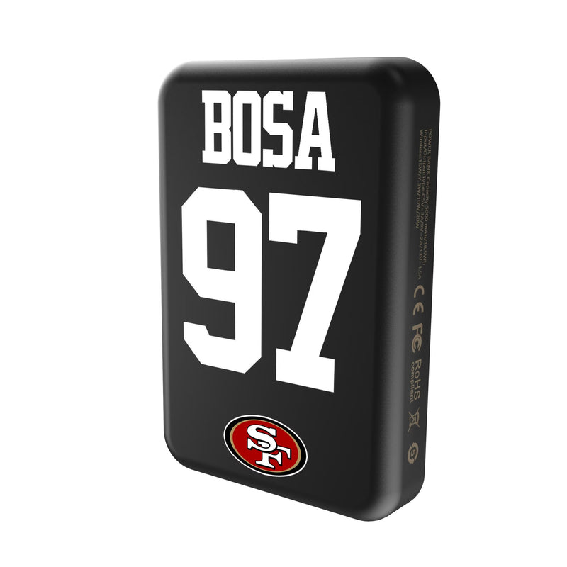 Nick Bosa San Francisco 49ers 97 Game Tactic Wireless Mag Power Bank Solo.Jpg