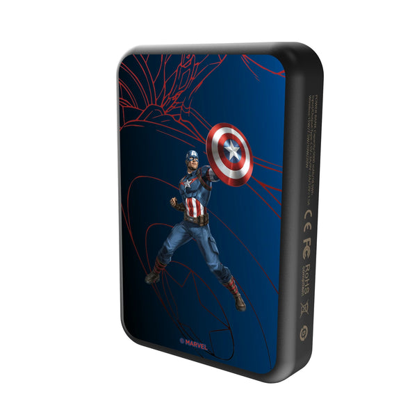 Marvel Avengers Captain America MechLine Wireless Mag Power Bank Solo.Jpg