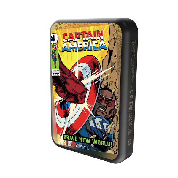 Marvel Avengers Sam Wilson Captain America Classic Cover Wireless Mag Power Bank Solo.Jpg