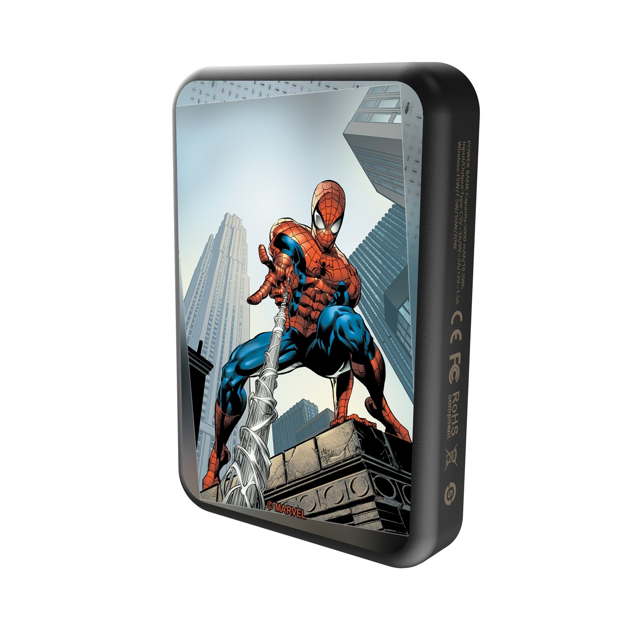 Marvel Spider-Man Cover Art Wireless Mag Power Bank Solo.Jpg