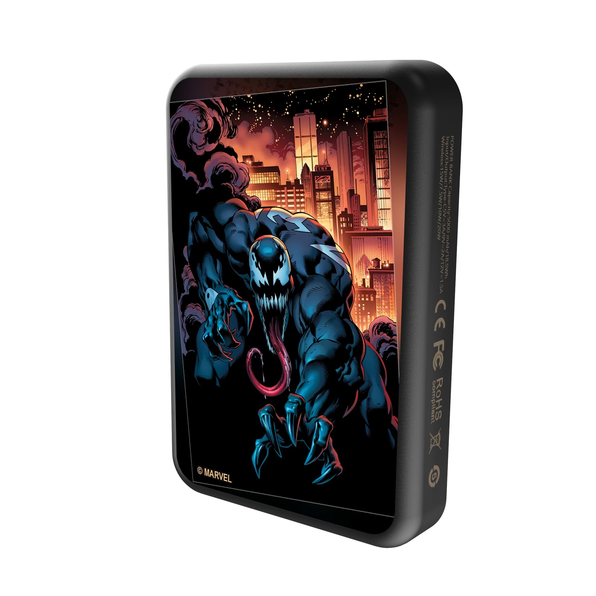 Marvel Venom Cover Art Wireless Mag Power Bank Solo.Jpg