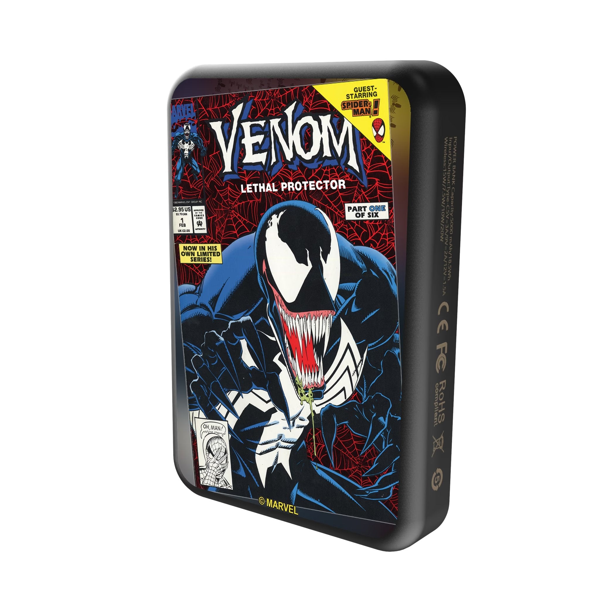 Marvel Venom Classic Cover Wireless Mag Power Bank Solo.Jpg