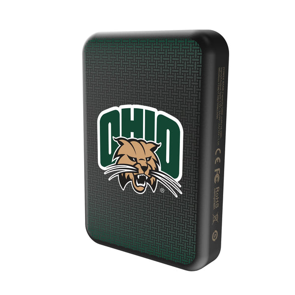 Ohio University Bobcats Linen Wireless Mag Power Bank Solo.Jpg