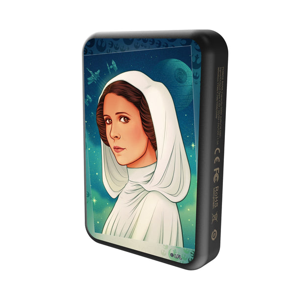 Star Wars Princess Leia Organa Portrait Wireless Mag Power Bank Solo.Jpg