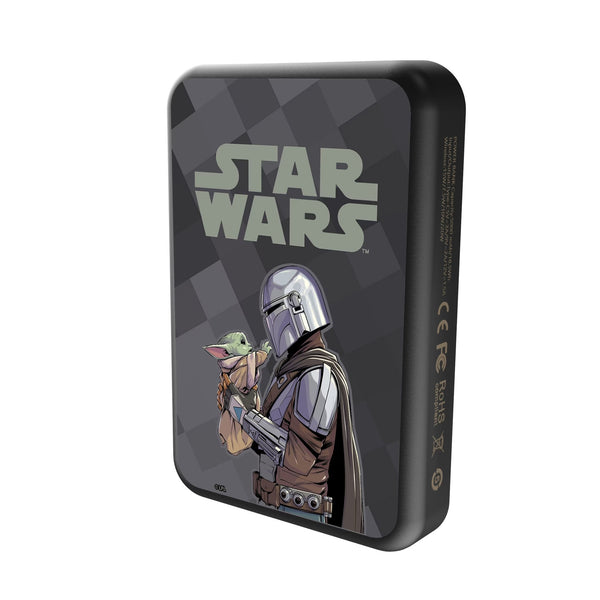 Star Wars: The Mandalorian Grogu and Din Djarin Color Block Wireless Mag Power Bank Solo.Jpg