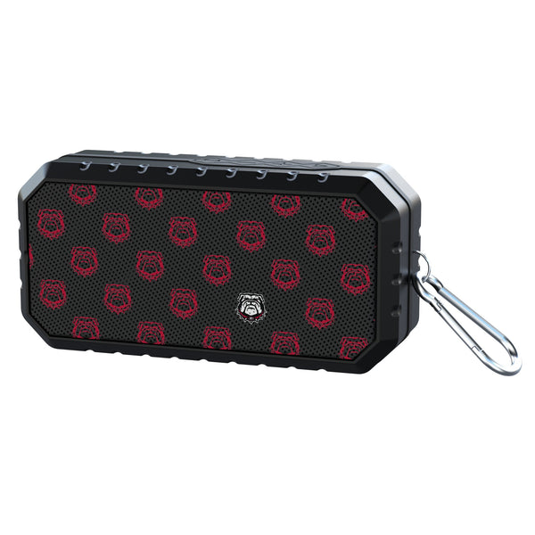 University of Georgia Bulldogs Uga Fashion Pattern Bluetooth Speaker Front.Jpg