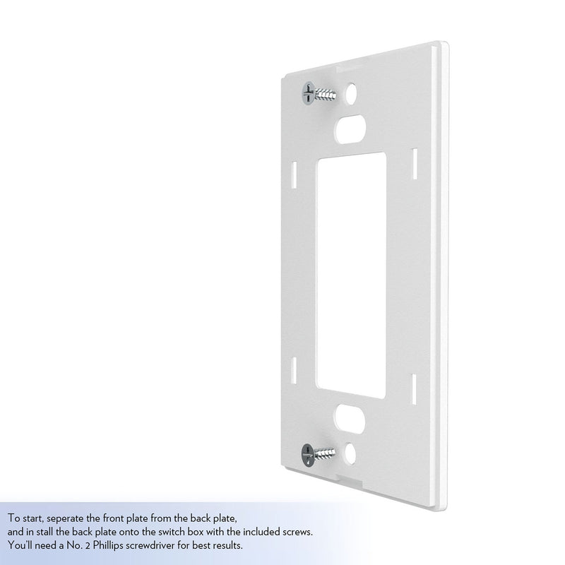 Utah Mammoth Stripe Hidden-Screw Light Switch Plate Install1.Jpg