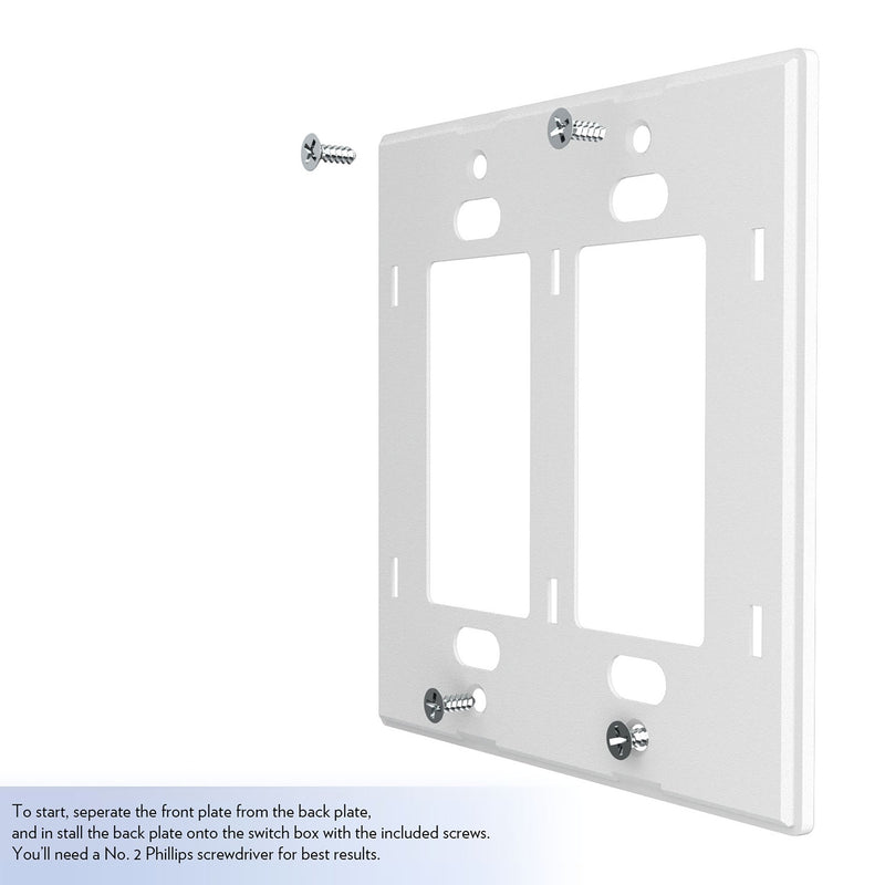 Utah Mammoth Stripe Hidden-Screw Light Switch Plate Install1.Jpg