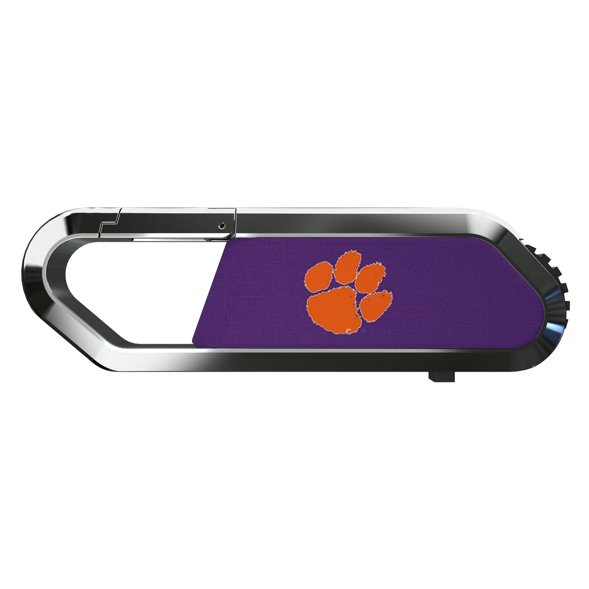 Clemson University Tigers Solid USB 64GB Clip Style Flash Drive Flat.Jpg