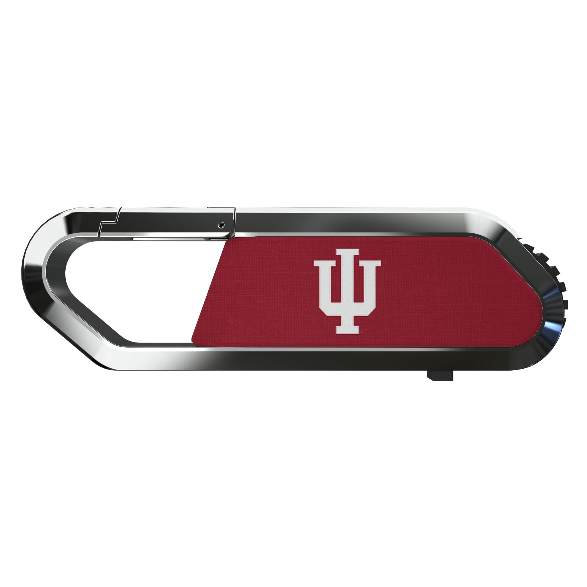 Indiana University Hoosiers Solid USB 64GB Clip Style Flash Drive Flat.Jpg