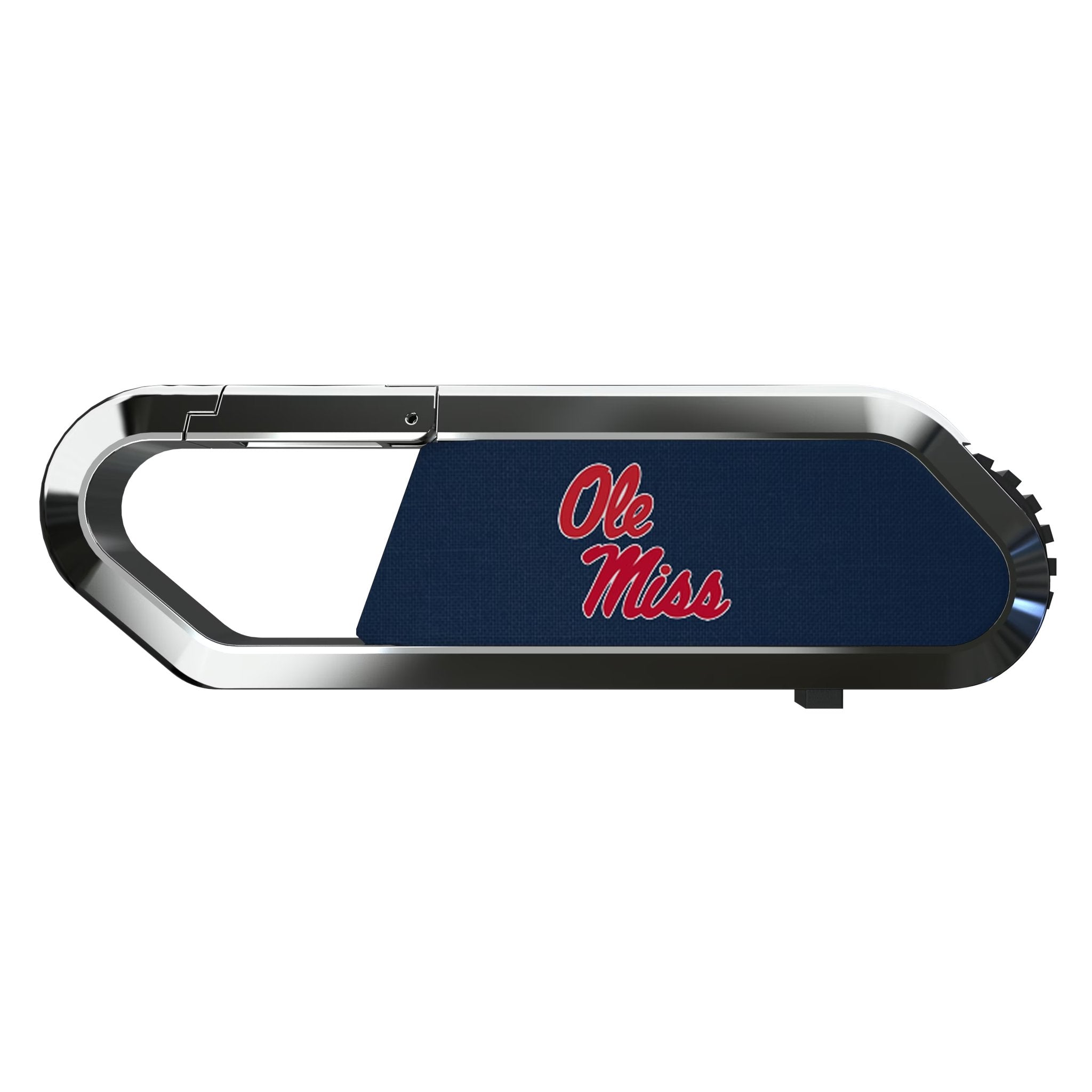University of Mississippi Rebels Solid USB 64GB Clip Style Flash Drive Flat.Jpg