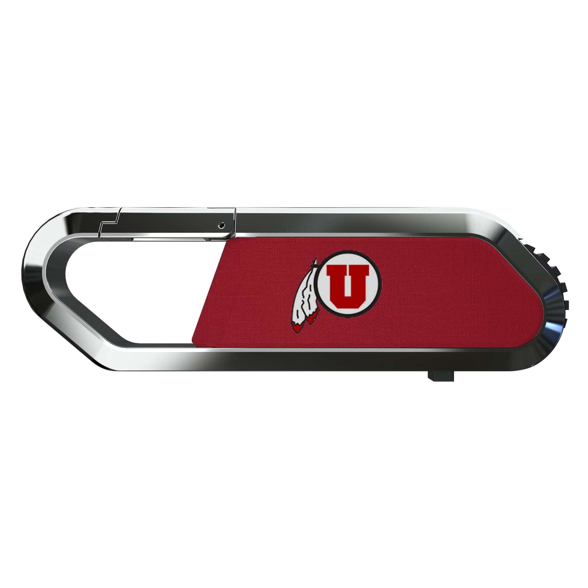 University of Utah Utes Solid USB 64GB Clip Style Flash Drive Flat.Jpg