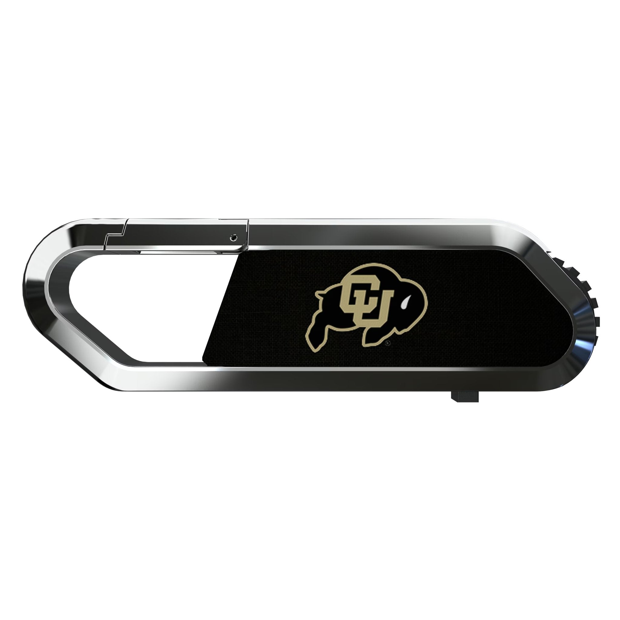 University of Colorado Buffaloes Solid USB 64GB Clip Style Flash Drive Flat.Jpg