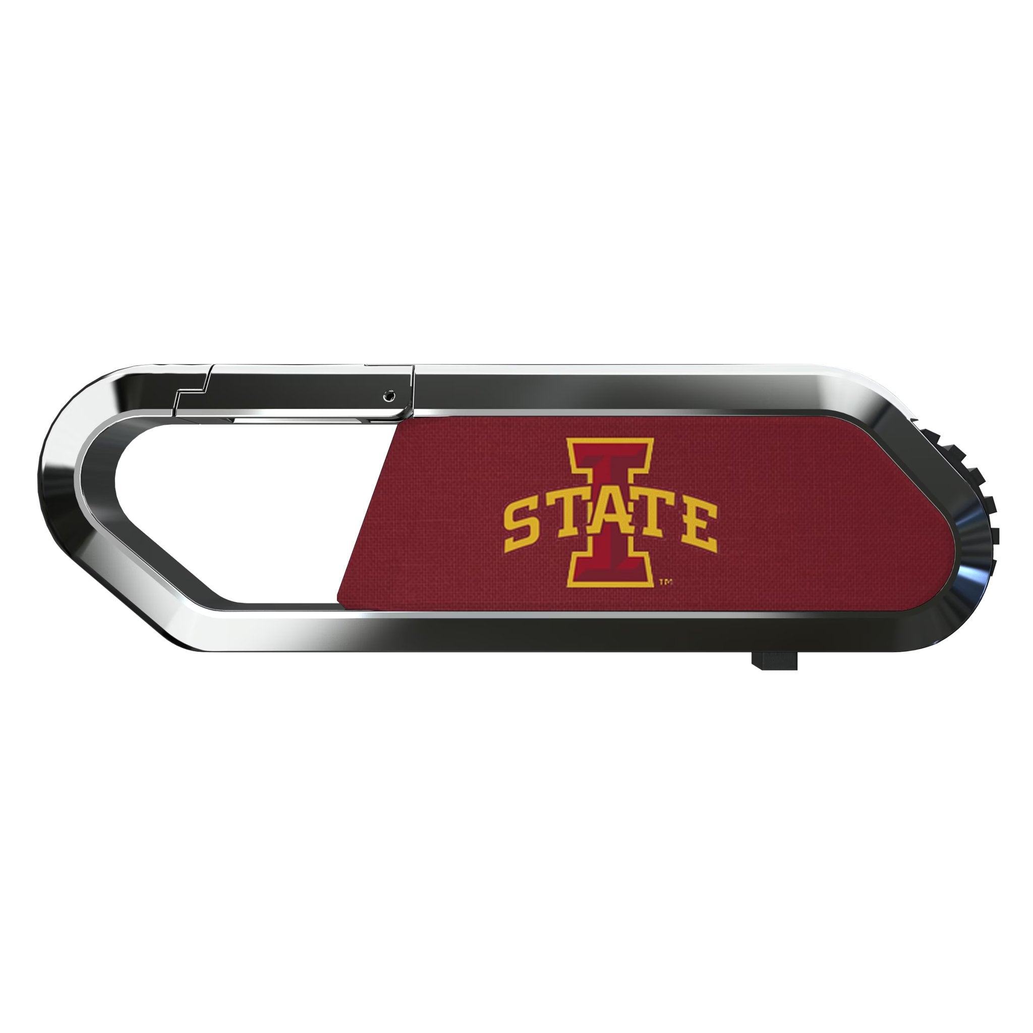 Iowa State University Cyclones Solid USB 64GB Clip Style Flash Drive Flat.Jpg