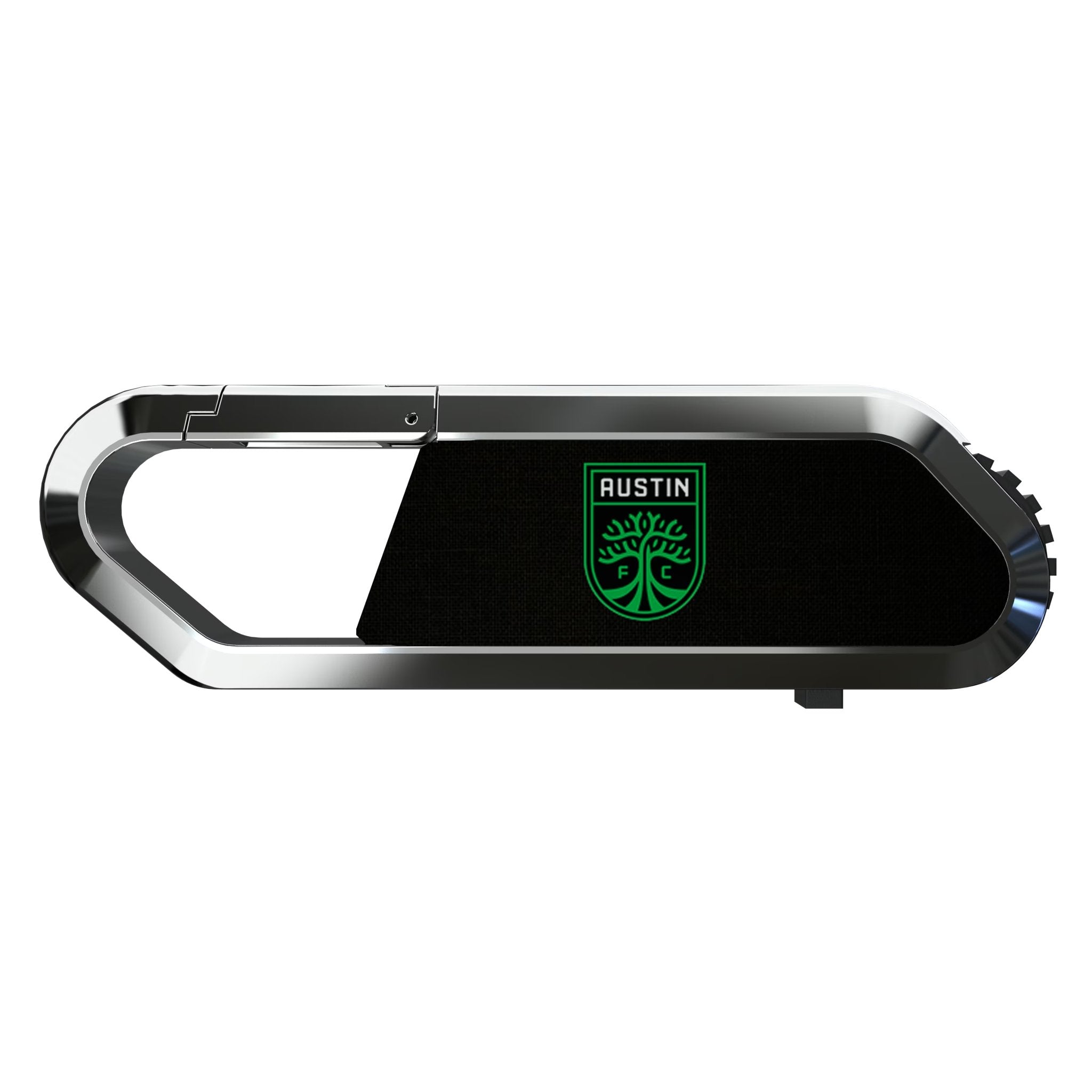 Austin FC Solid USB 64GB Clip Style Flash Drive Flat.Jpg