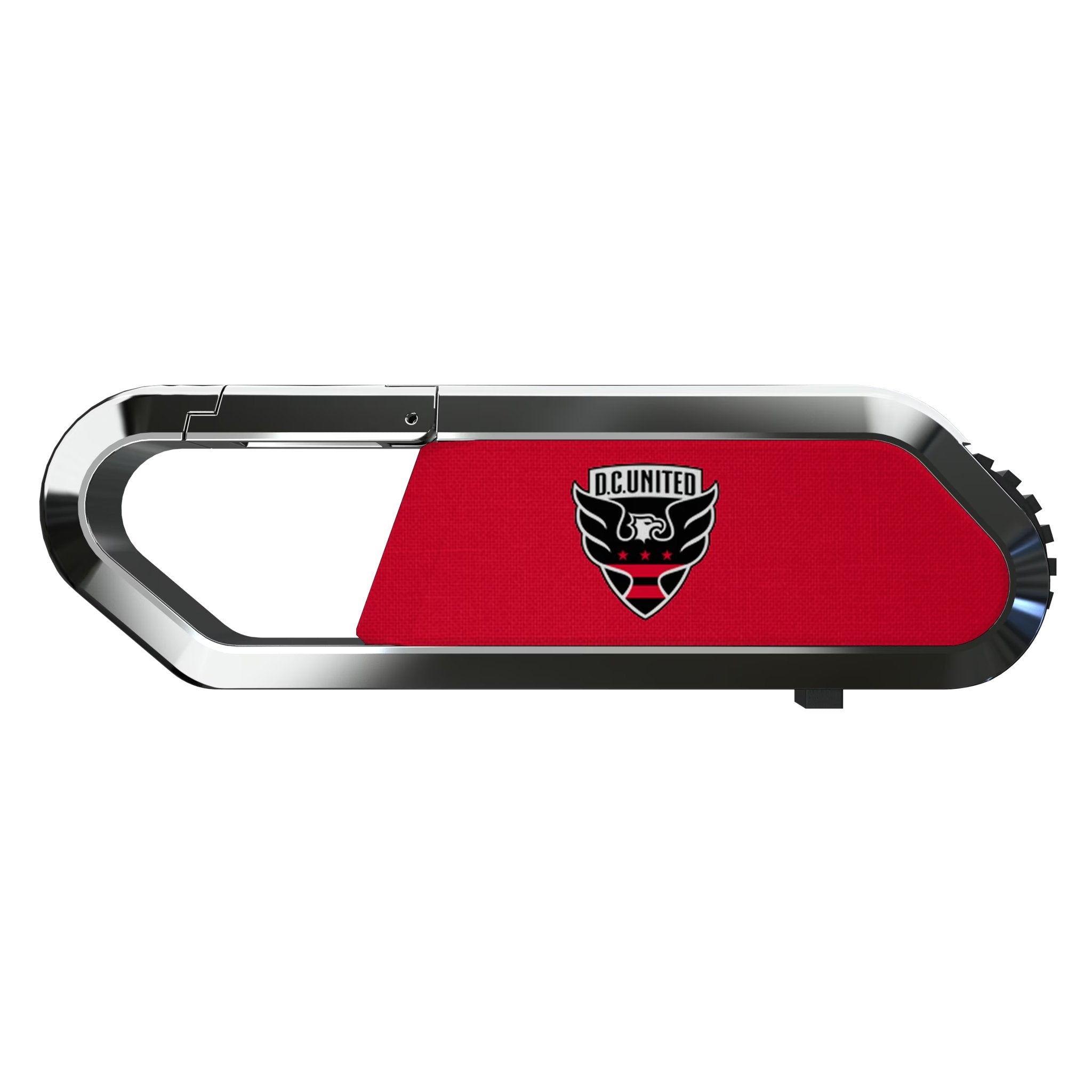 DC United Solid USB 64GB Clip Style Flash Drive Flat.Jpg