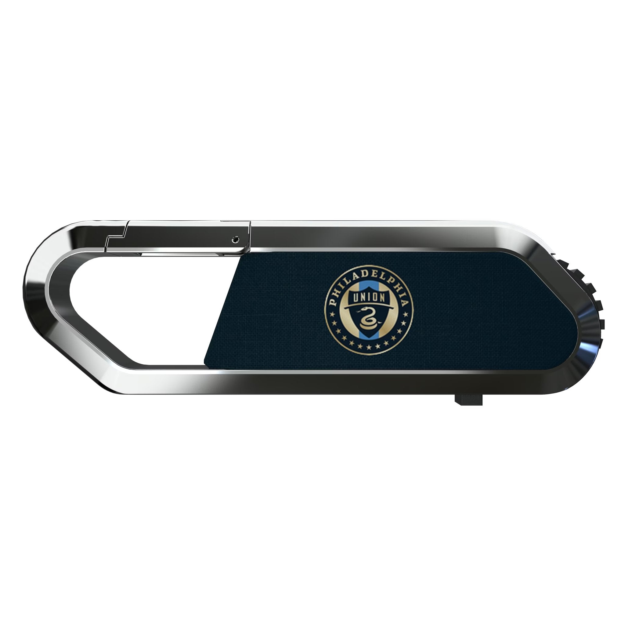 Philadelphia Union Solid USB 64GB Clip Style Flash Drive Flat.Jpg