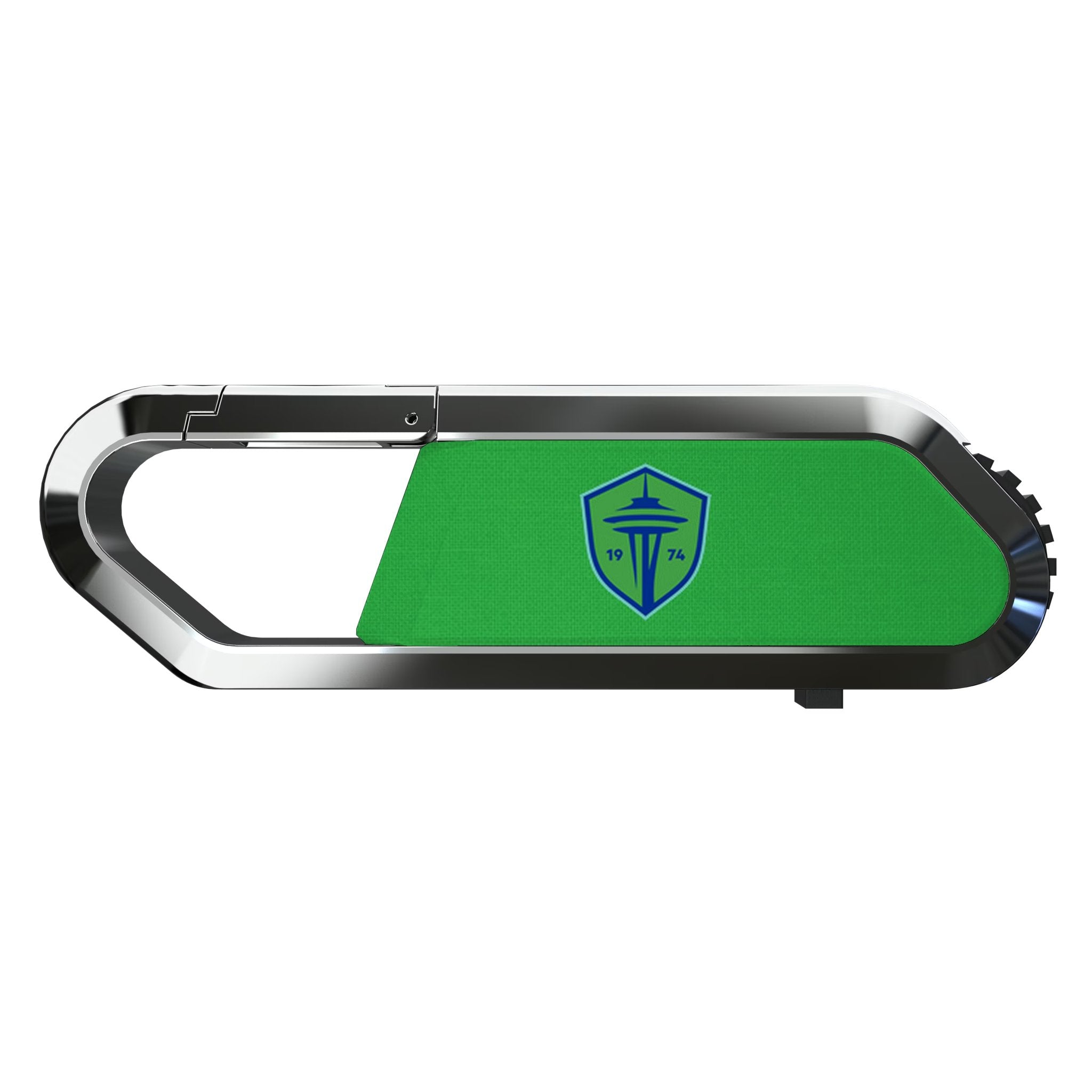 Seattle Sounders FC Solid USB 64GB Clip Style Flash Drive Flat.Jpg