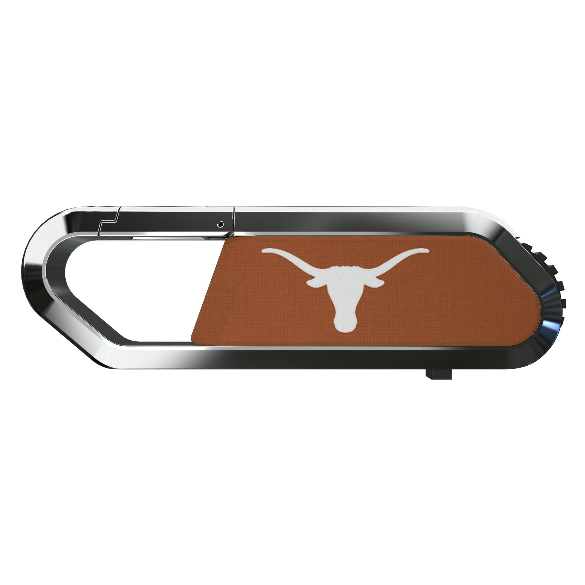University of Texas Longhorns Solid USB 64GB Clip Style Flash Drive Flat.Jpg
