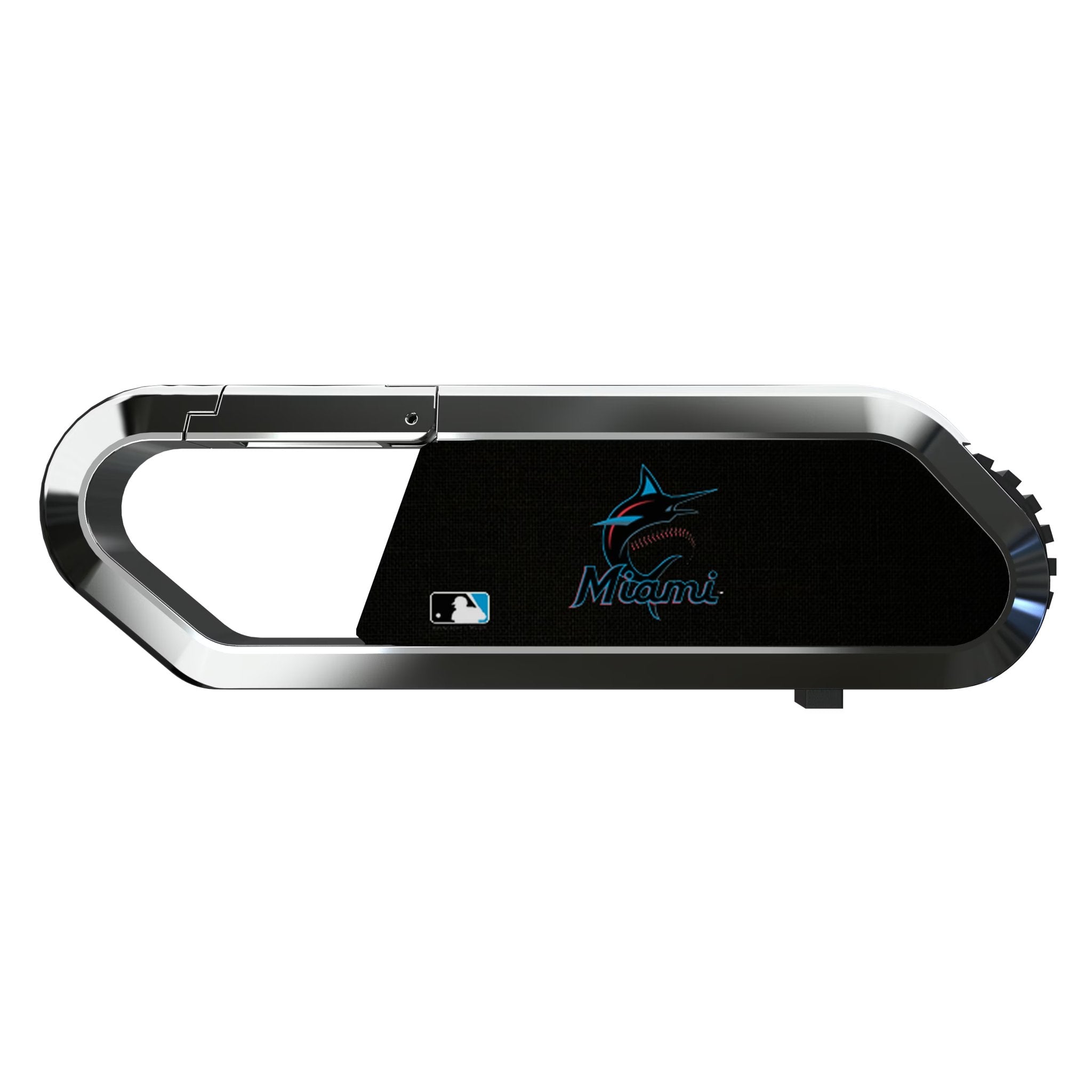 Miami Marlins Solid USB 64GB Clip Style Flash Drive Flat.Jpg
