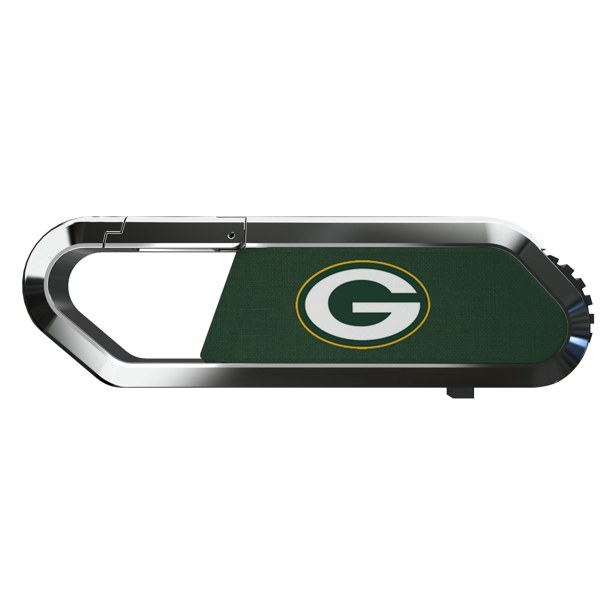 Green Bay Packers Solid USB 64GB Clip Style Flash Drive Flat.Jpg