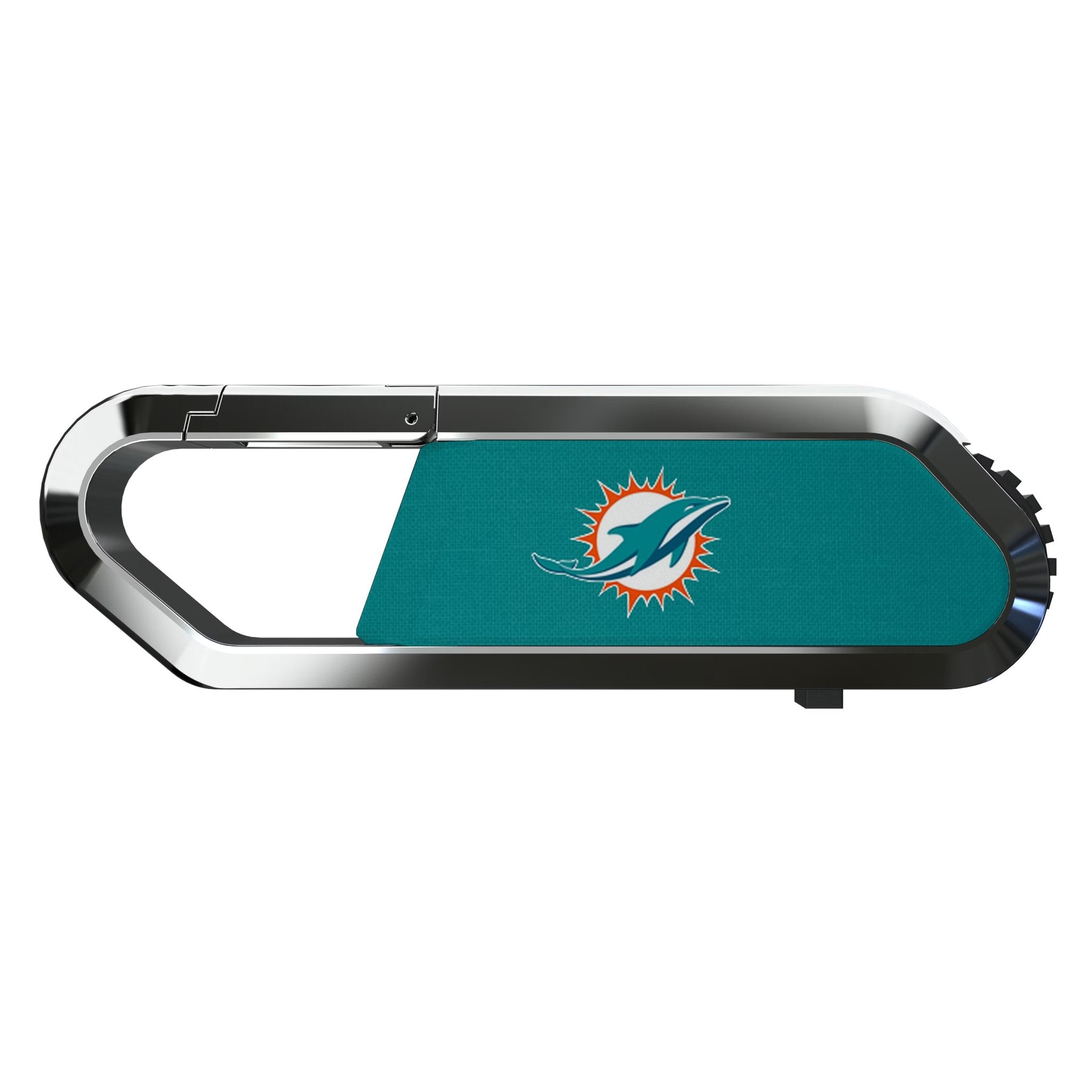 Miami Dolphins Solid USB 64GB Clip Style Flash Drive Flat.Jpg