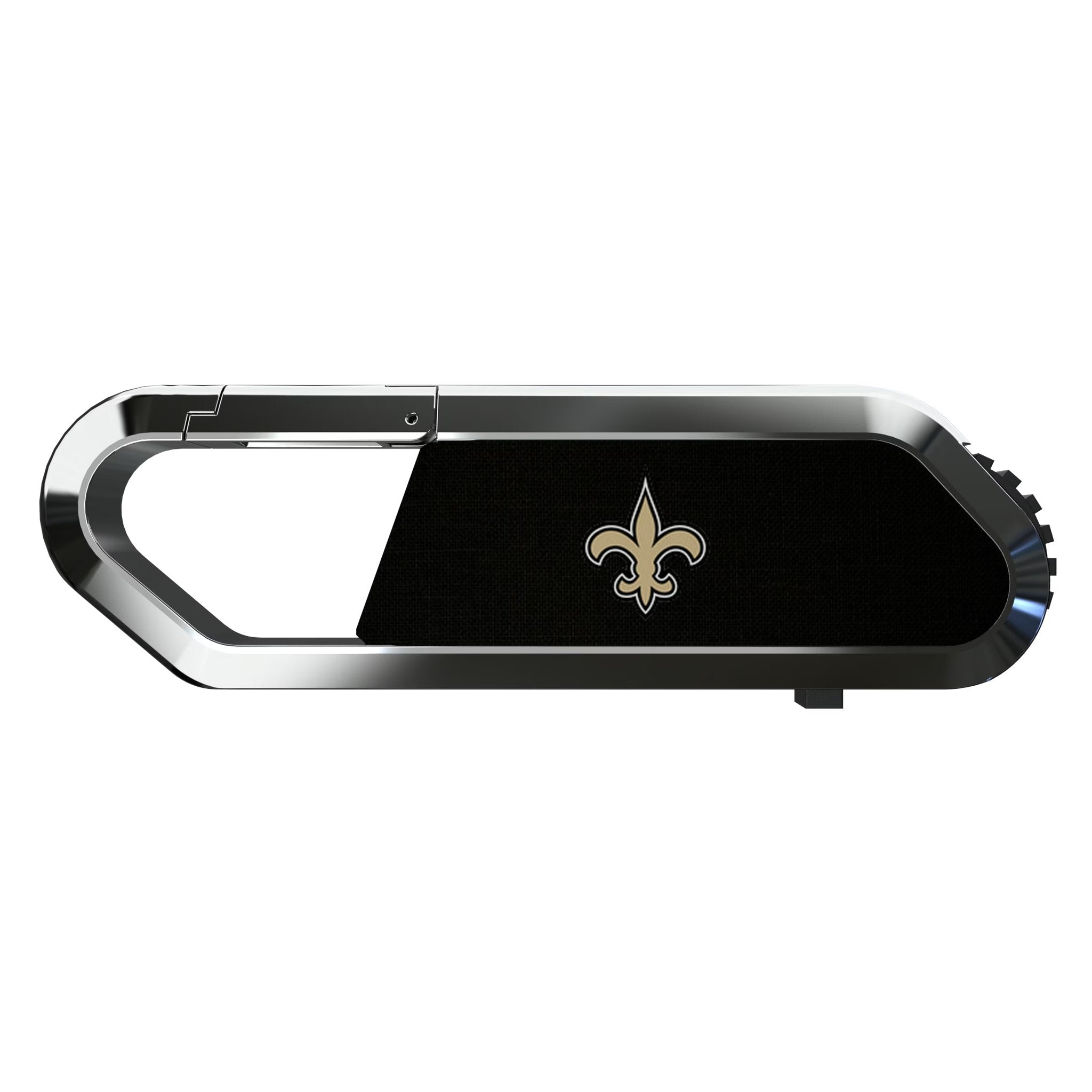 New Orleans Saints Solid USB 64GB Clip Style Flash Drive Flat.Jpg