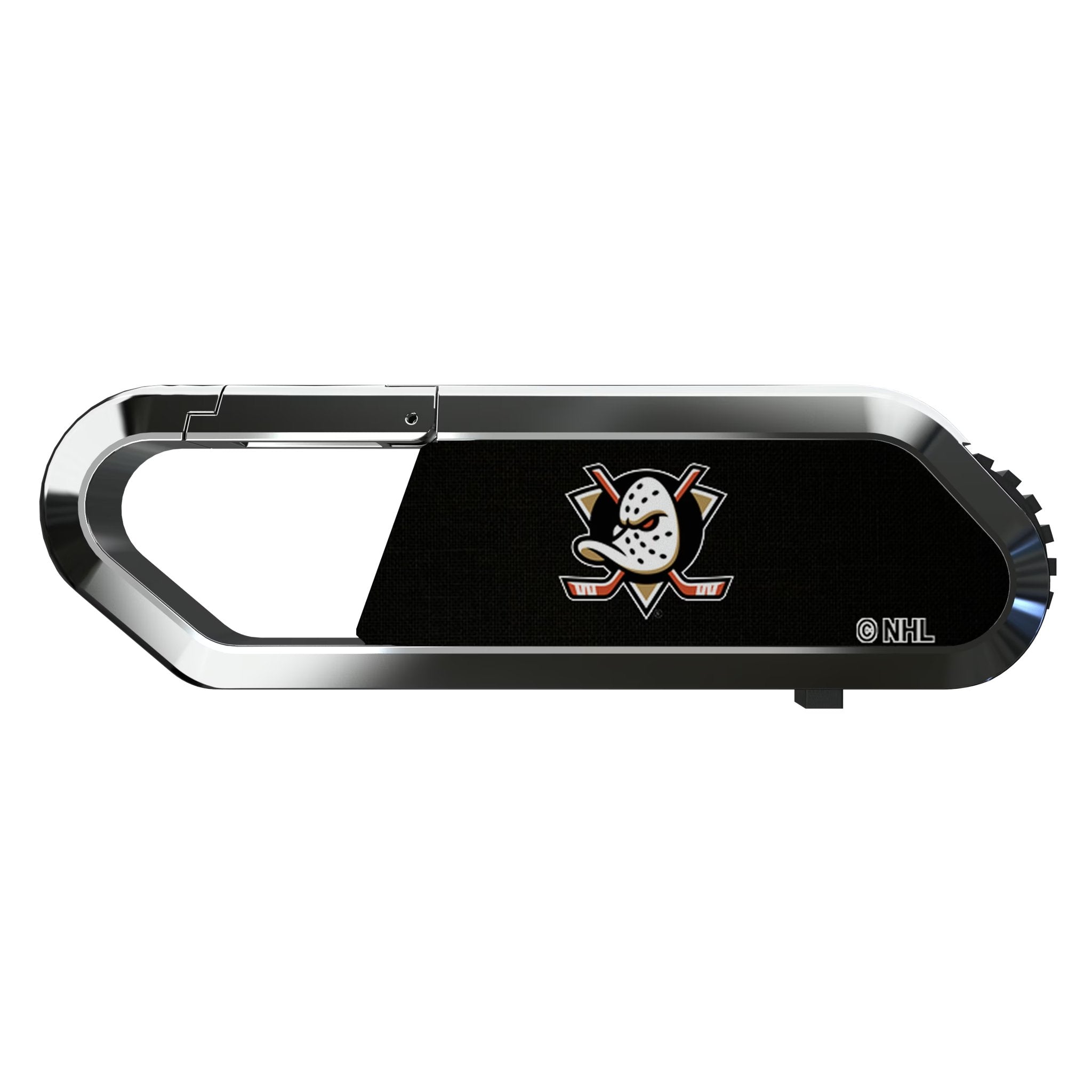 Anaheim Ducks Solid USB 64GB Clip Style Flash Drive Flat.Jpg