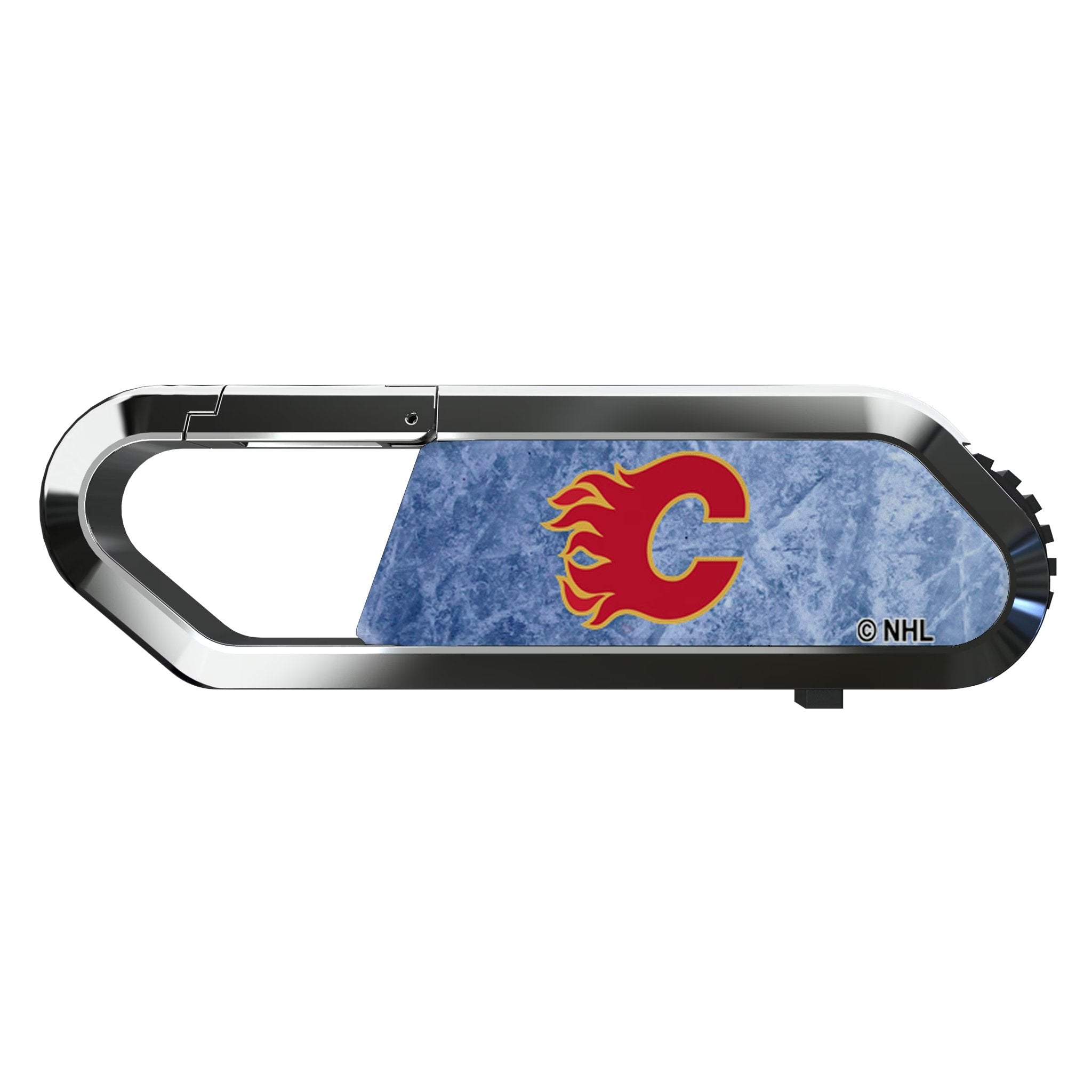 Calgary Flames Ice Flood USB 64GB Clip Style Flash Drive Flat.Jpg