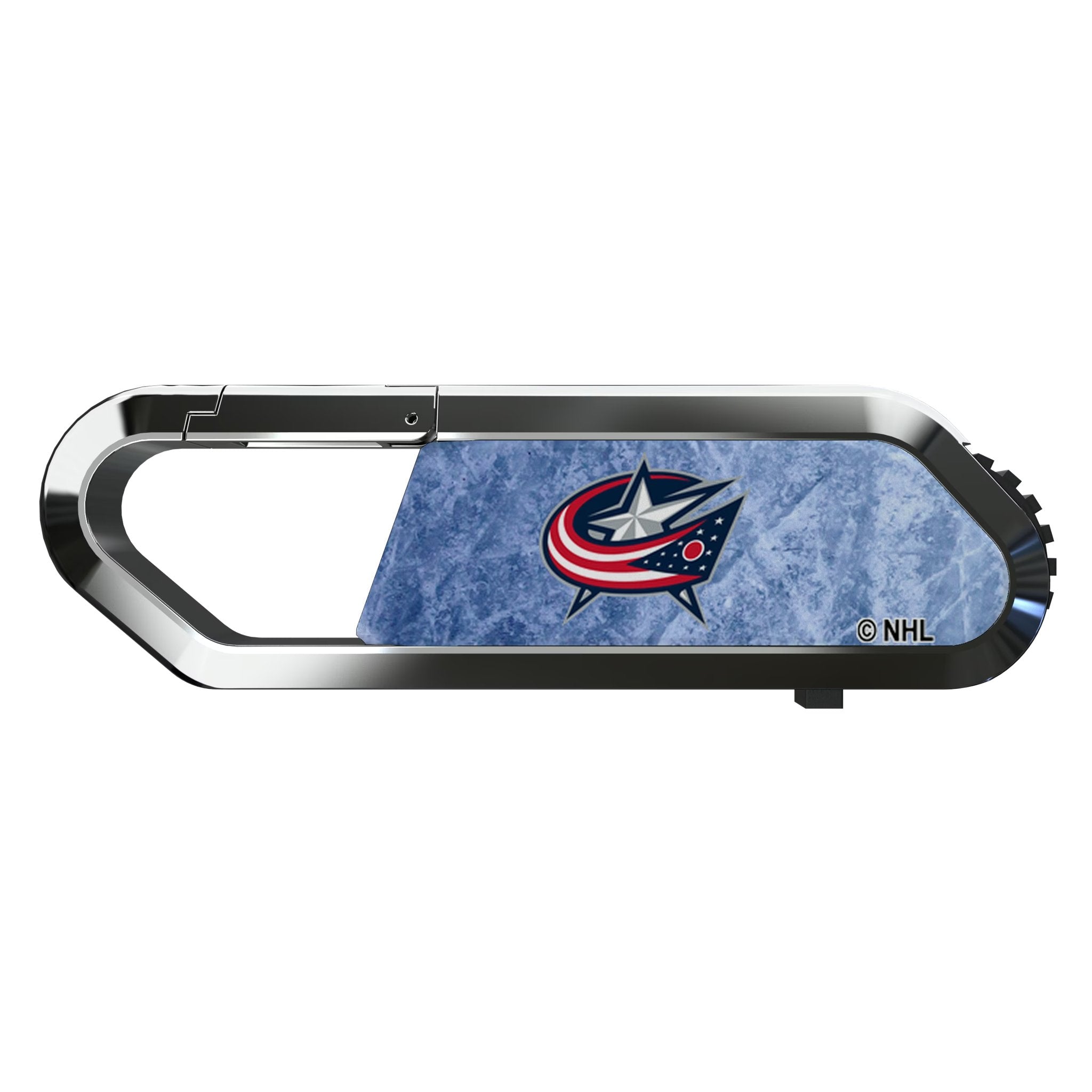 Columbus Blue Jackets Ice Flood USB 64GB Clip Style Flash Drive Flat.Jpg