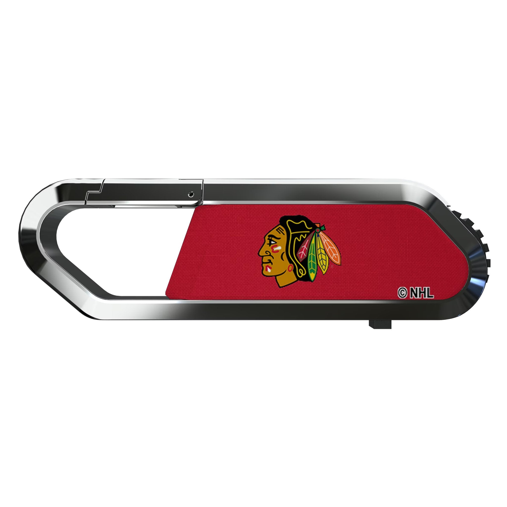 Chicago Blackhawks Solid USB 64GB Clip Style Flash Drive Flat.Jpg