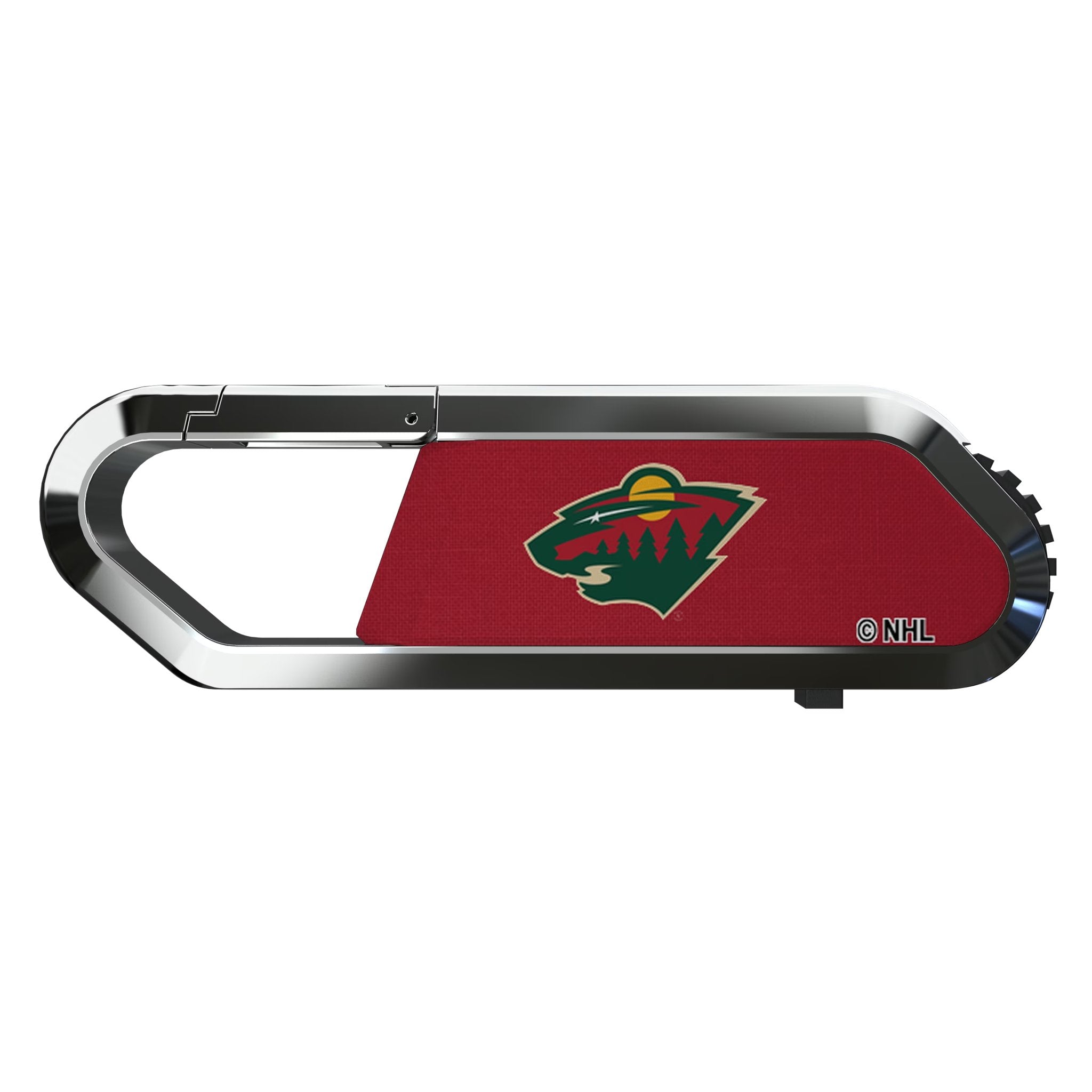 Minnesota Wild Solid USB 64GB Clip Style Flash Drive Flat.Jpg