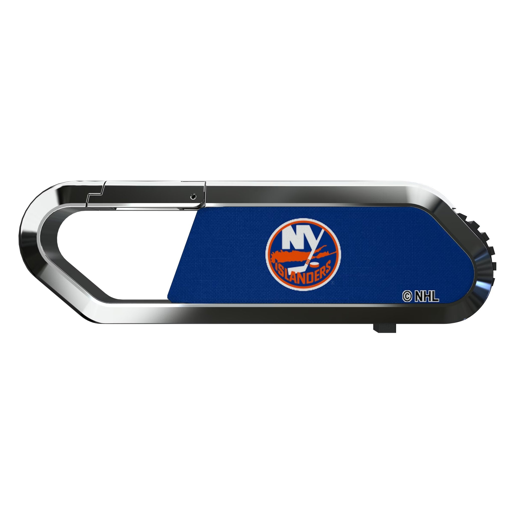 New York Islanders Solid USB 64GB Clip Style Flash Drive Flat.Jpg