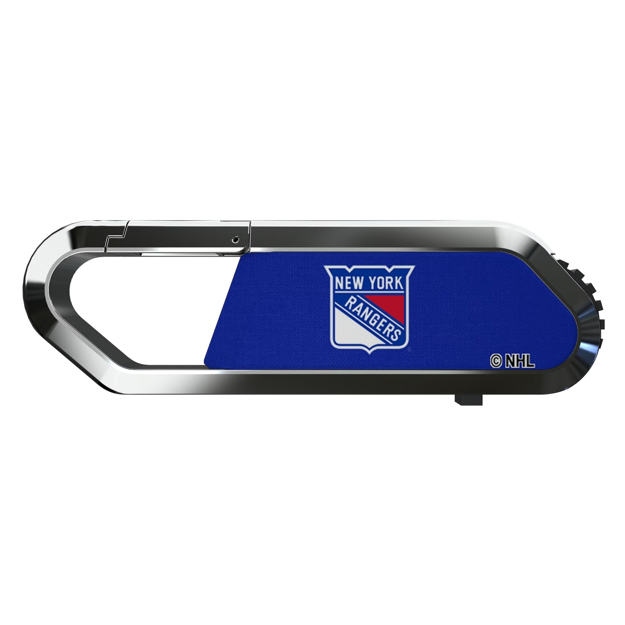 New York Rangers Solid USB 64GB Clip Style Flash Drive Flat.Jpg