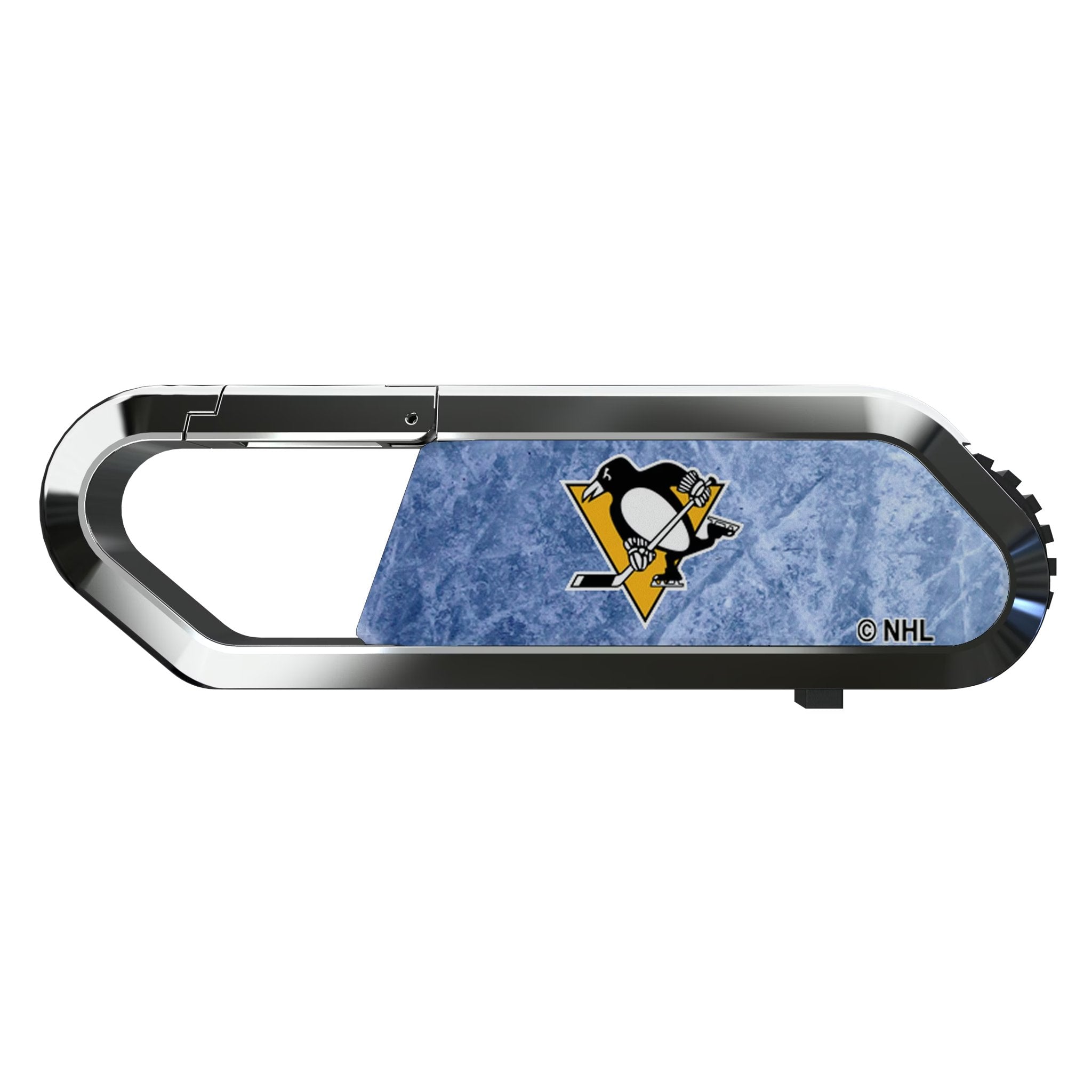 Pittsburgh Penguins Ice Flood USB 64GB Clip Style Flash Drive Flat.Jpg