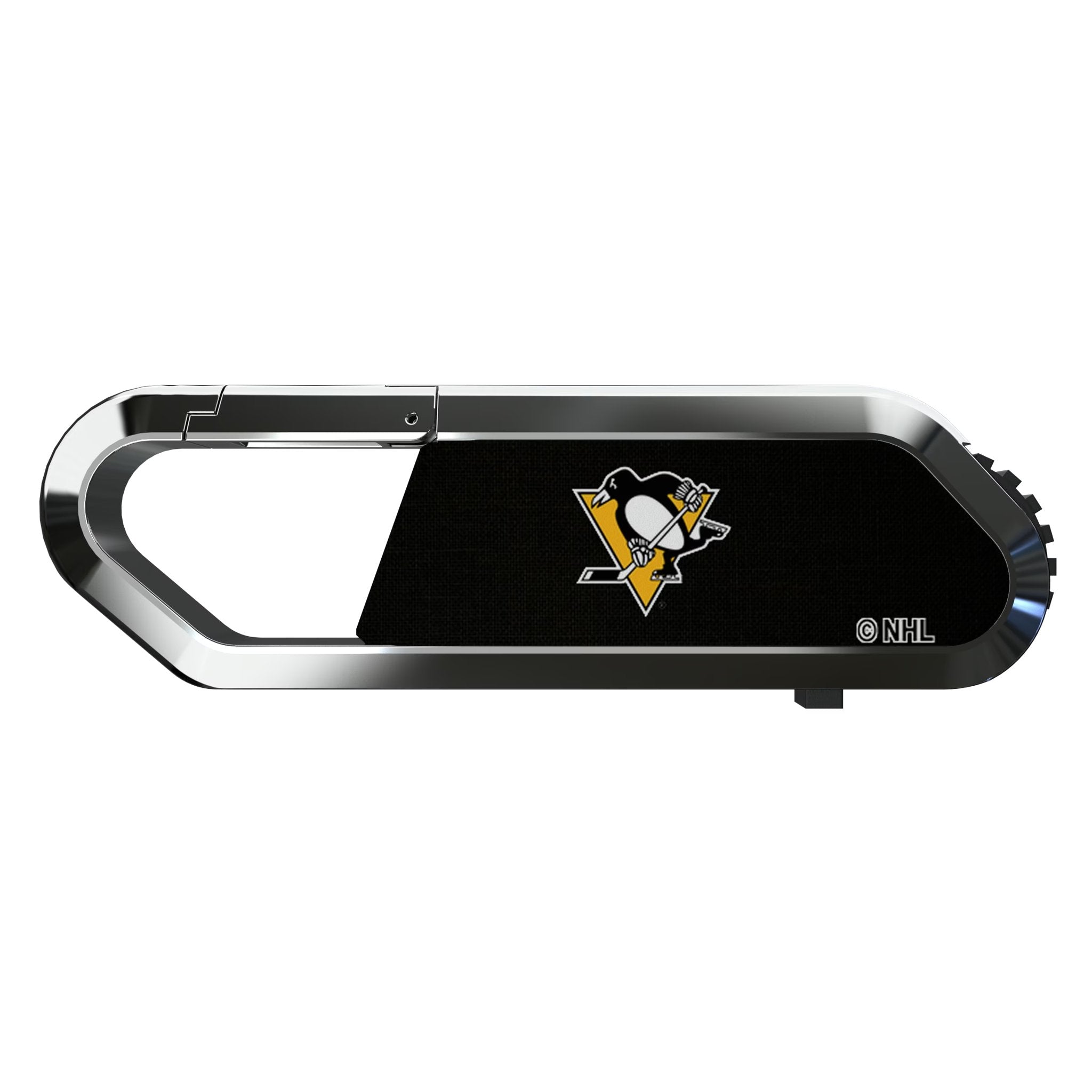 Pittsburgh Penguins Solid USB 64GB Clip Style Flash Drive Flat.Jpg