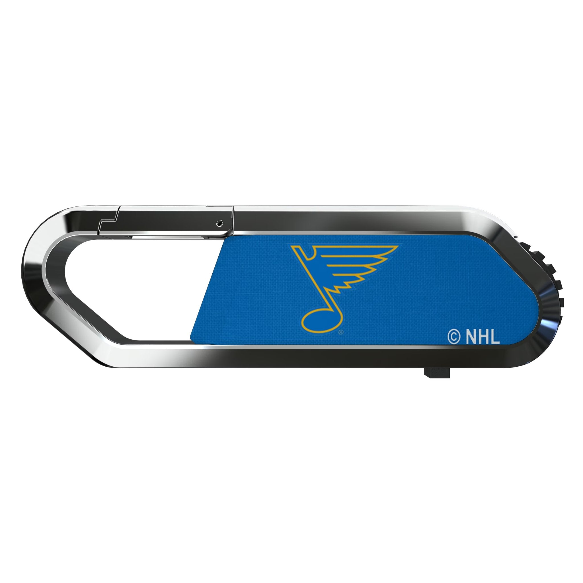 St. Louis Blues Solid USB 64GB Clip Style Flash Drive Flat.Jpg