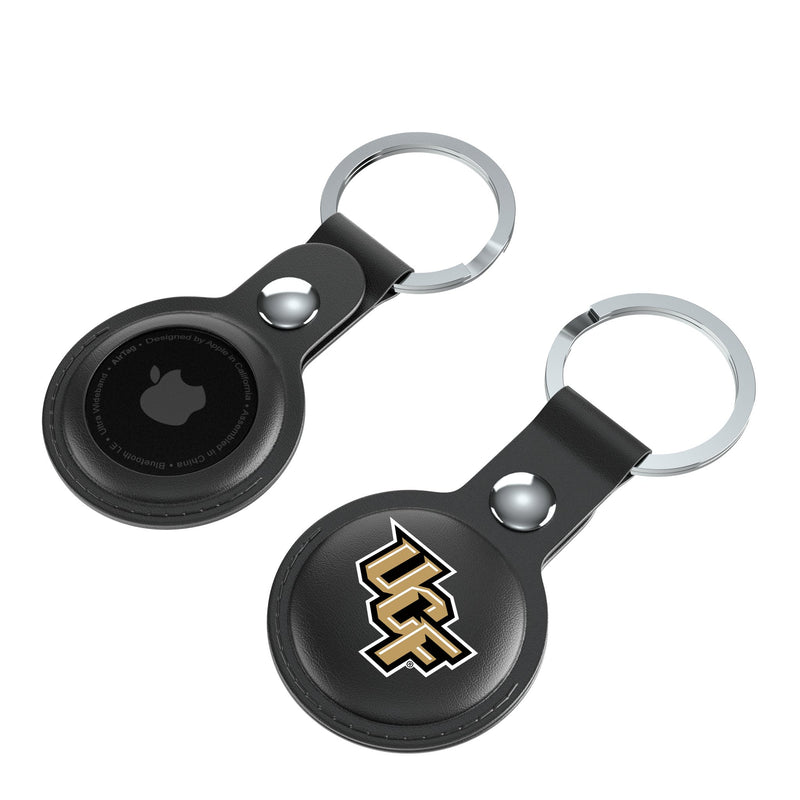 University of Central Florida Golden Knights Insignia AirTag Black Airtag Holder 2-Pack Iso.Jpg